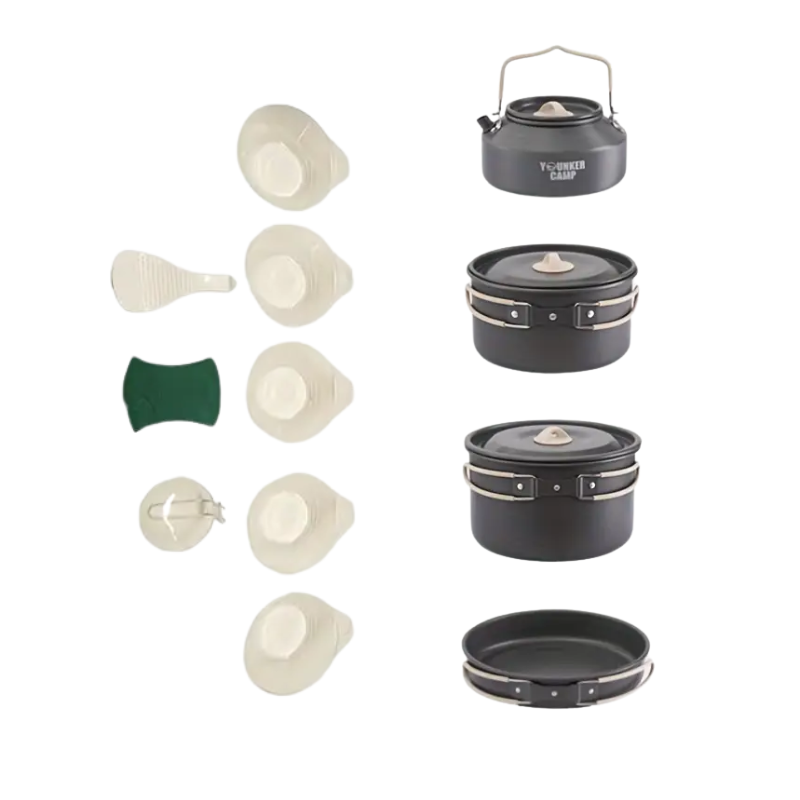 NNETM Outdoor Camping Cookware Set (12 pcs)-0